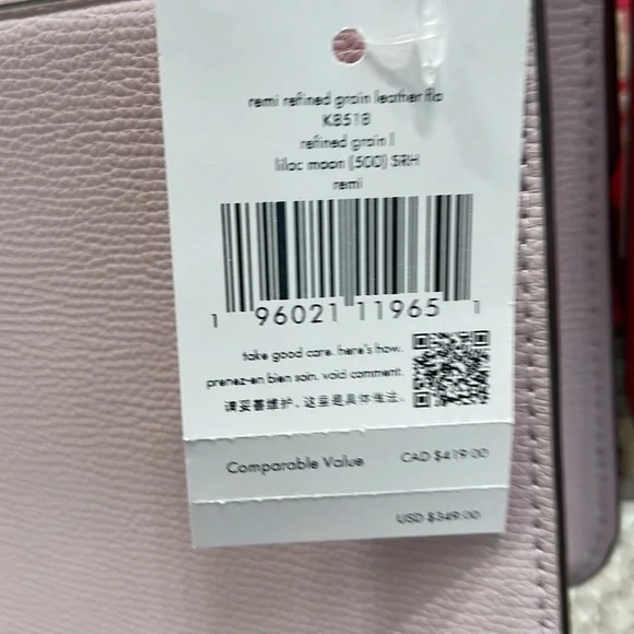 Kate Spade Remi Flap Chain Crossbody lilac moon - Picture 8 of 16